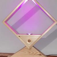 lampada in legno 