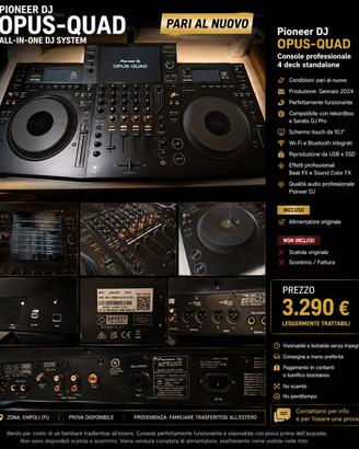 Pioneer DJ OPUS-QUAD pari al nuovo