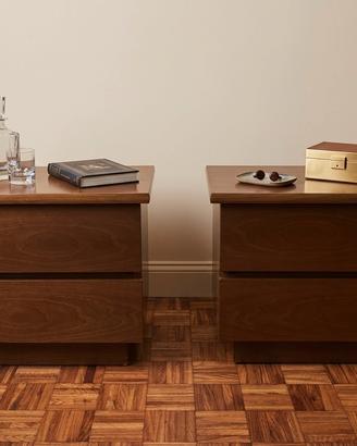 Coppia comodini in legno