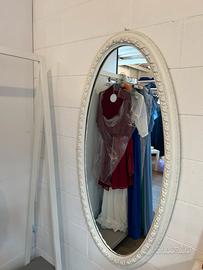 Specchio Ovale da parete stile Shabby Chic Vintage