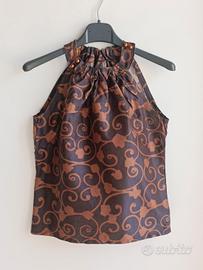Top halterneck y2k vintage handmade sartoriale  S