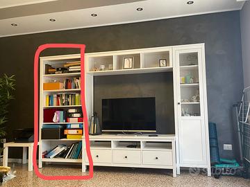 Libreria e soggiorno mobile tv Hemnes Ikea bianco