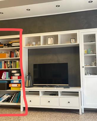 Libreria e soggiorno mobile tv Hemnes Ikea bianco