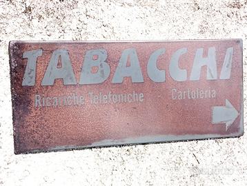 TARGA IN METALLO .(61)