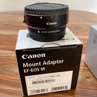 Adattatore canon mount adapter ef - eos m