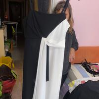 Vestito bianco e nero