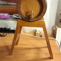 Botte botticella in legno con treppiedi