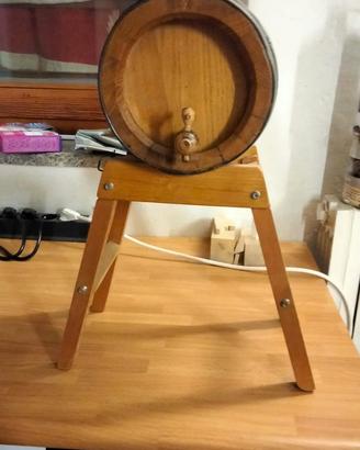 Botte botticella in legno con treppiedi