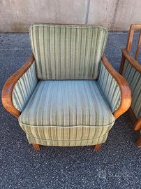 Coppia Poltrone Art Decò, design Germany anni 40