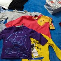 lotto 5 maglie manica lunga 2 anni bimbo