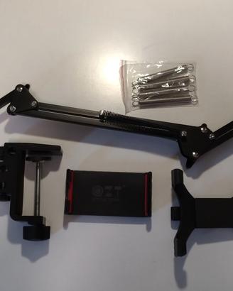 Supporto smartphone tablet iPad braccio regolabile