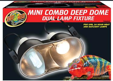 Doppio portalampada terrario