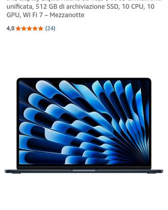 APPLE-Macbook air15" M5 16GB 512GB