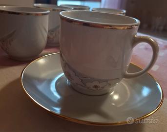 tazze tè con piattino