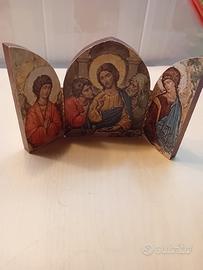 Trittico pieghevole in legno