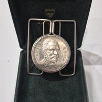 fermasoldi e medaglia carlo erba argento