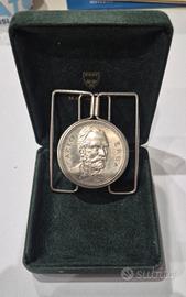fermasoldi e medaglia carlo erba argento