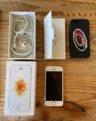 IPhone SE Oro 16GB + vetro protettivo + cover