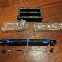 Manopole blu per manubrio Honda Hornet