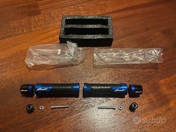 Manopole blu per manubrio Honda Hornet