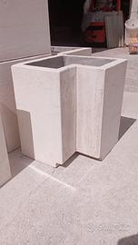 Vaso fioriera per pergola