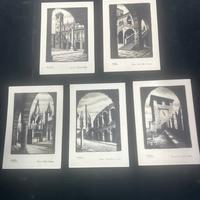 Lotto 5 cartoline vintage Verona Dandolo Bellini