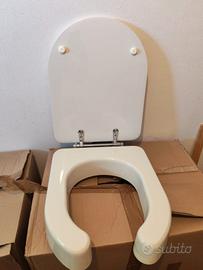 Rialzo WC con coperchio per disabili ed anziani