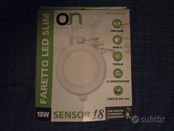 faretto led con sensore di movimento