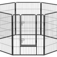 Recinto per animali 8 Pannelli 77 x 100 cm 