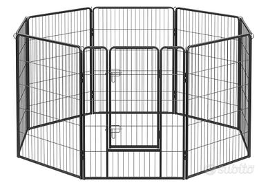 Recinto per animali 8 Pannelli 77 x 100 cm 