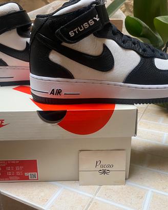 Scarpe Nike Air Force 1 mid sp x Stussy basket 42