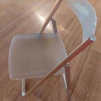 Coppia sedie kartell metacrilato alluminio