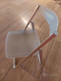 Coppia sedie kartell metacrilato alluminio
