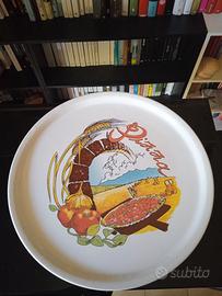 set 3 piatti pizza vintage anni 90