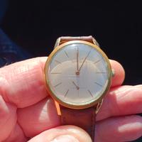 Orologio Eberhard corona e quadrante oro 18 k vint