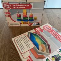 Set giochi costruzioni in legno