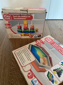 Set giochi costruzioni in legno