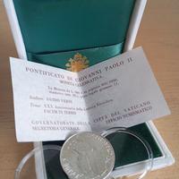 Moneta argento Giovanni Paolo II