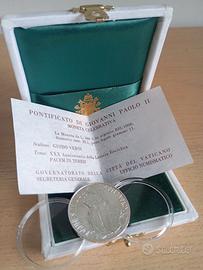 Moneta argento Giovanni Paolo II