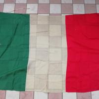 BANDIERA TRICOLORE ITALIA LANA ANNI '50