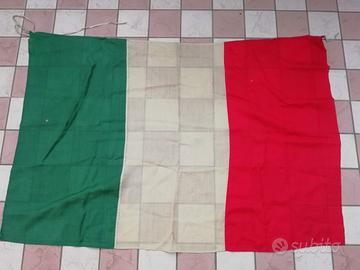 BANDIERA TRICOLORE ITALIA LANA ANNI '50