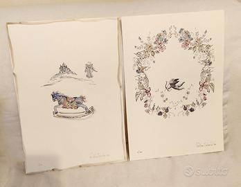 Litografie dell'artista Selene Tedeschi firmate