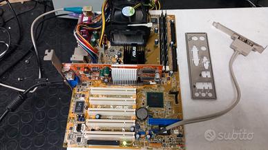 Scheda madre Asus P4P800S + CPU Intel Pentium 4 2,