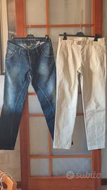 2 paia di pantaloni jeans taglia 46 Nuovi