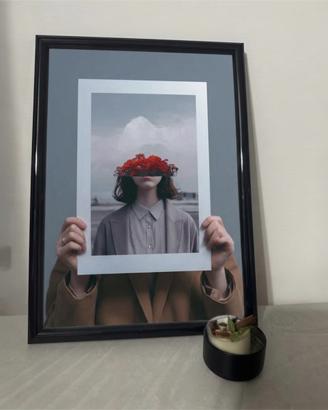 Poster Surrealista  A4-Minimalista-con cornice