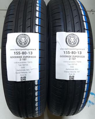 2 GOMME 155 80 13 GOODRIDE A75973