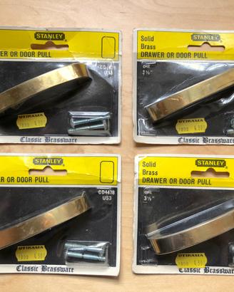 Maniglie in ottone pieno per antiquariato