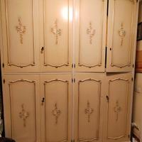 armadio quattro ante dipinto a mano