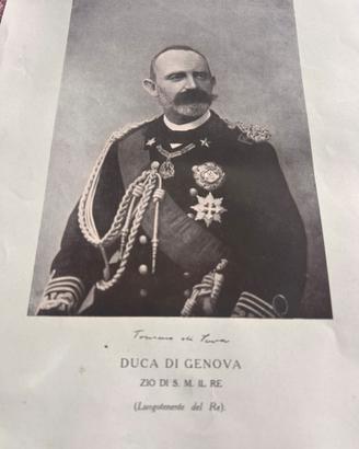 Stampa Antica Principe Tommaso Di Savoia