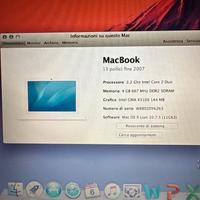 MacBook 10.7.5 fine2007 NON funzionante a batteria